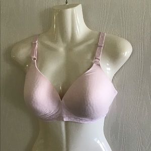 Warners brassiere light pink size 36C no underwires good condition 12% spandex